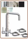 3382 Rubinetto 3 vie acciaio inox 3/8"