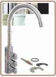 3395 Rubinetto di prelievo 3 vie acciaio inox 1/4"
