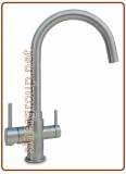 4302 Rubinetto acciaio inox 304 4 vie 3/8"