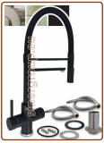 4304 4-way stainless steel faucet metal free 3/8"