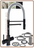 4306 4-way stainless steel faucet metal free 3/8"
