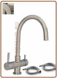 4314 Rubinetto acciaio inox 304 4 vie 3/8"