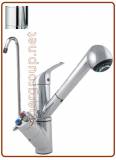 5011 5-way faucet 3/8" pull-out hand shower