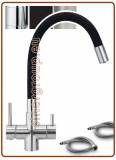 5314 5-way stainless steel metal free faucet 3/8" with soft spout