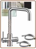 5336 5-way stainless steel faucet 3/8"
