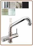 5337 5-way stainless steel faucet 3/8"