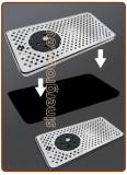 INOX Drip Tray with rinser for mechanical fonts various measures