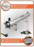 UltraRays UV Lamp Complete Set, 114lt./min. (30 GPM) filtered water - 136lt./min. (36 GPM) osmotized water 165W - 1-1/2"