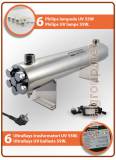 UltraRays sistema UV Completo 227lt./min. (60 GPM) Acqua Filtrata - 272lt./min. (72 GPM) Acqua Osmotizzata 330W - 2"