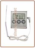 Termometro digitale impugnatura in plastica con timer da -58 a 572°F (da -50 a 300°C)