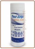 5 in 1 PH Test Strip - Cloro residuo, Bromo, Cloro totale, Alcalinità totale, Durezza totale - 50 strips (50)