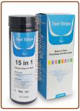 15 in 1 PH Tester Strip - Acquari, Serbatoi, Piscine, Stagni, Acqua potabile - 50 strips (100)