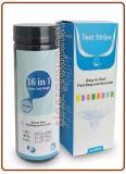 16 in 1 PH Tester Strip - Acquari, Serbatoi, Piscine, Stagni, Acqua potabile - 50 strips (100)