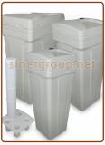 BTS square brine tanks for water softener from 70 to 140lit.