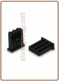 8.6.17.41 Female connector 4 Ways Black straight p.so 2,54mm (Crimp Housing)