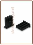 8.6.17.41 Connettore femmina 4 Vie Diritto nero p.so 2,54mm (Crimp Housing)