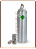 Kit gasatura con bombola CO2 ricaricabile in alluminio 1 kg attacco ACME + riduttore di pressione 0,5–5 bar