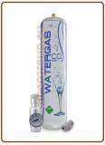 Carbonation kit with 600gr. / 1,32 lb disposable Co2 cylinder + 0–4 bar pressure regulator