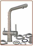 1347 Rubinetto acciaio inox 304 3 vie 3/8"
