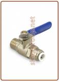 Ball Valve 1/4" - Tube 1/4" quick fitting