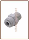 Straight adaptor OD Tube - BSPT thread