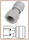 Female adaptor OD Tube - UNS thread (Cone Type)