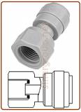 Female adaptor OD Tube - UNF thread (Cone Type)