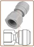 Female adaptor OD Tube - UN thread (V Type)