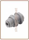 Bulkhead connector with plastic ring OD tube (Thread Size M)