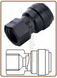 Female adaptor OD Tube - UN thread (V Type)