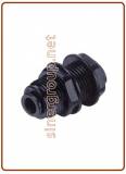 Bulkhead connector with plastic ring OD tube (Thread Size M)