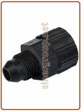 Straight adaptor Power OD Tube - BSW thread british nipple, metric size