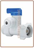 Hand valve Connector OD Tube - M.xF. Thread NPS, BSPP