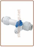 Slip Tee Valve OD Tube x OD Tube - open/close branch valve OD Tube