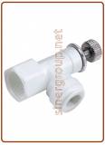 Regolatore flusso a gomito Ø tubo - filetto NPTF, BSPT