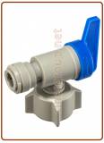 Elbow Stop Valve OD Tube - BSP Thread