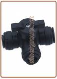 3-way hand valve Union Connector OD Tube - OD Tube - OD Tube