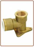 Brass flange elbow OD Tube - BSP(P) thread