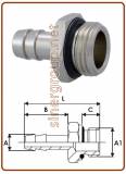 Male hose connector