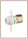 Intermedio diritto girevole Ø tubo - filetto ottone BSPP