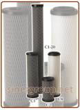 Pentek Cartucce carbone cellulosa impregnata serie C 5", 9-3/4", 20" - 1, 5 micron