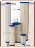 Pentek Pleated polyester/cellulose sediments cartridges R Series 4-7/8", 9-3/4", 20", 9-3/4"BB, 20"BB - 30, 50  micron