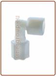 Intermedio a gomito NY Ø tubo - filetto NPT F. con dado compressione