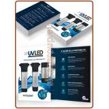 UV LED King Light pieghevoli stampati a portafoglio A4 carta patinata lucida 130gr. - ITA