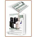 Household Water Coolers A4 glossy coated paper 250gr. printed folded leaflets - ITA.