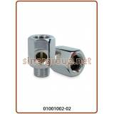 E.Z. Feed Water Connector 1/4" - 3/8"x3/8" (20)