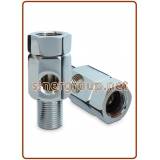 E.Z. Feed Water Connector, with Free Degree Nut 1/4" - 1/2"x1/2"