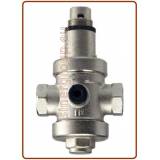 Riduttore di pressione acqua con attacco manometro F./F. 3/8"~1"