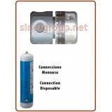 SR-Micro Riduttore di pressione Co2 per bombole monouso attacco 11x1 monouso