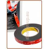 3M Nastro Biadesivo 5952F - 19mm x 11mt., Spessore: 1,1mm, Nero